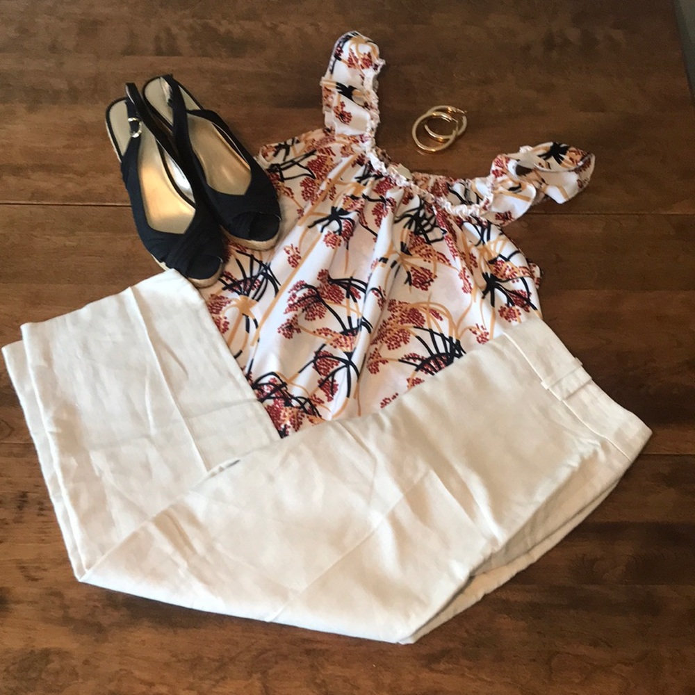 ❎DONATED❎ Ann Taylor Loft Lined Linen Ankle Pants